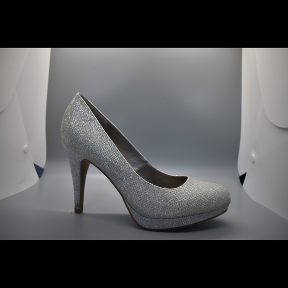 Silver sparkly 3inch heels - Picture 2 of 4